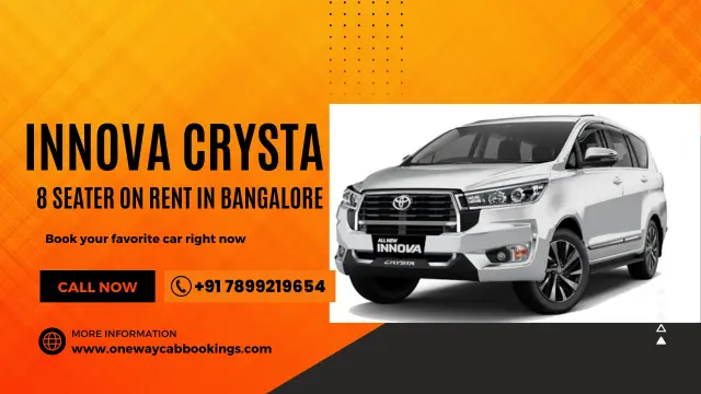 Innova Crysta 8 Seater on Rent in Bangalore
