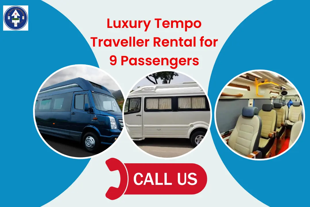 Best luxury Tempo Traveller Rental for 9 Passengers