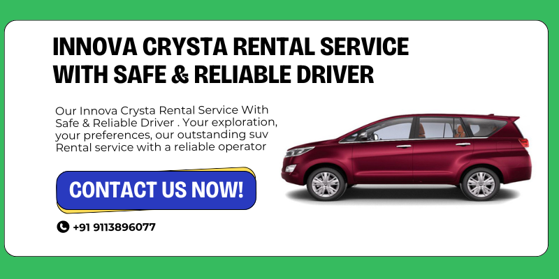 Innova Crysta Rental Service With Safe & Reliable Driver 